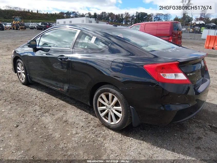 2012 HONDA CIVIC VIN 2HGFG3B09CH517674 — фото 3