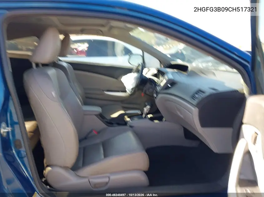 2012 HONDA CIVIC VIN 2HGFG3B09CH517321 — фото 5