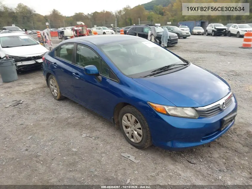 HONDA CIVIC 2012, VIN 19XFB2F56CE302634