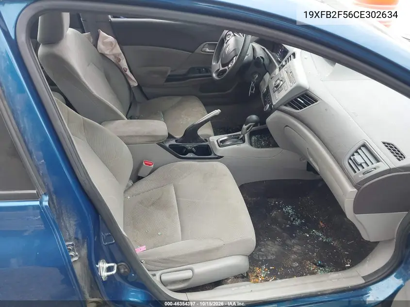 2012 HONDA CIVIC VIN 19XFB2F56CE302634 — фото 5