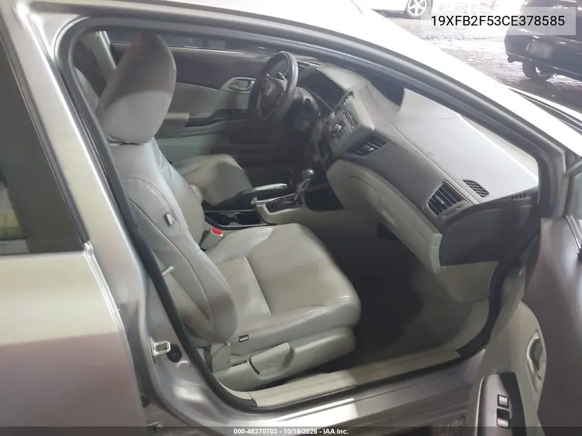 2012 HONDA CIVIC VIN 19XFB2F53CE378585 — фото 5
