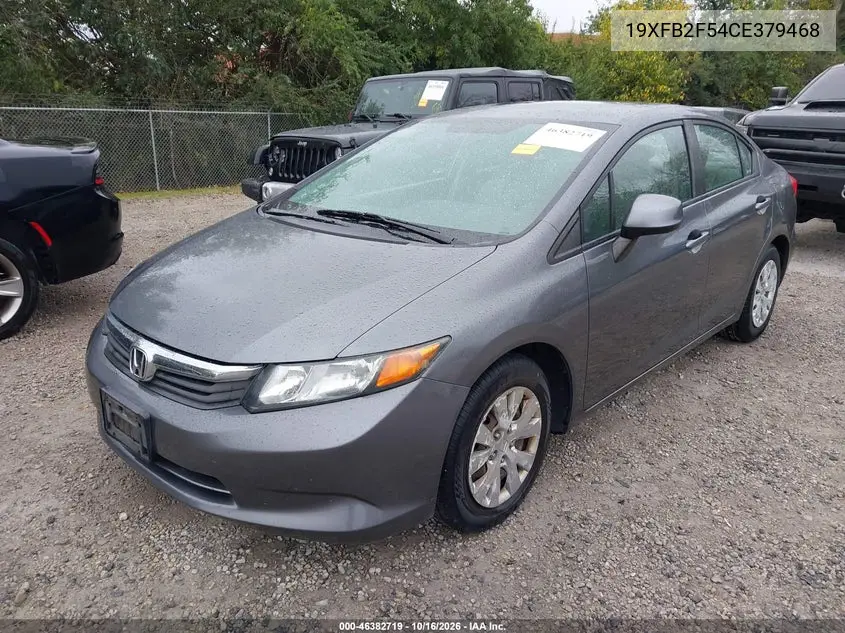 2012 HONDA CIVIC VIN 19XFB2F54CE379468 — фото 2