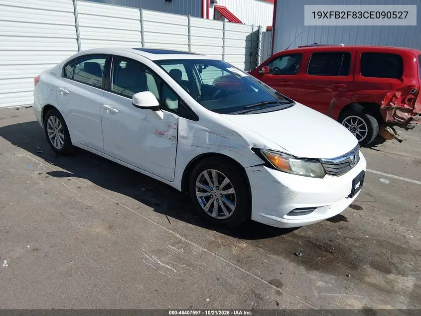 HONDA CIVIC 2012, VIN 19XFB2F83CE090527