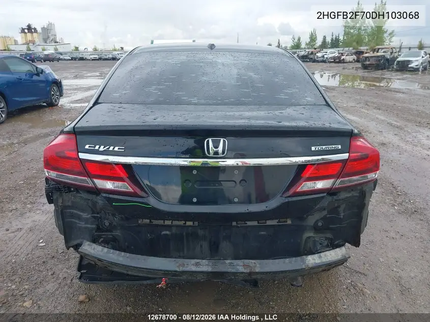 2013 HONDA CIVIC VIN 2HGFB2F70DH103068 — фото 16