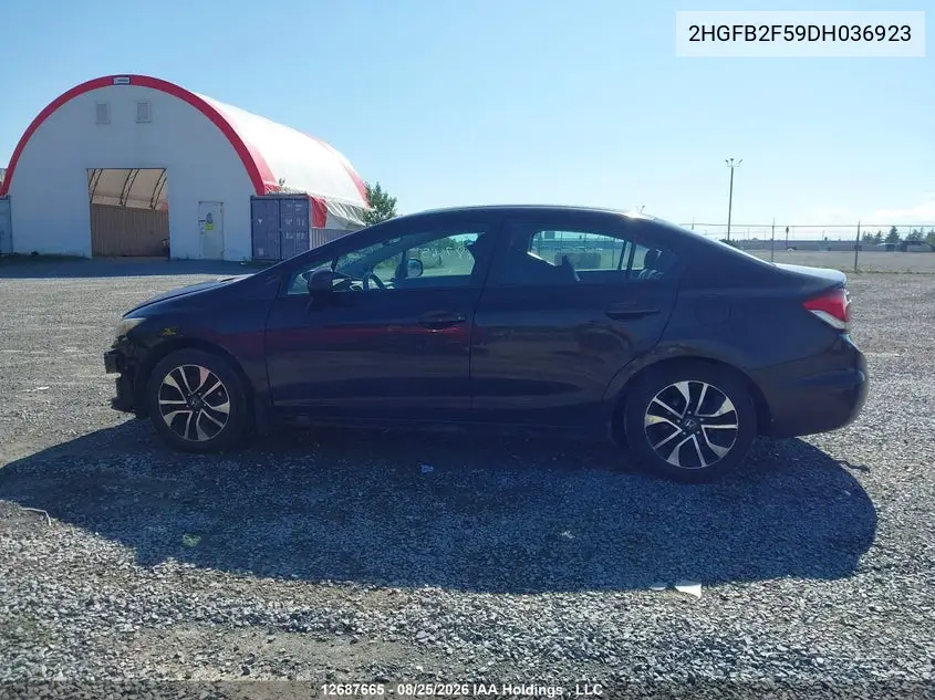 2013 HONDA CIVIC VIN 2HGFB2F59DH036923 — фото 15