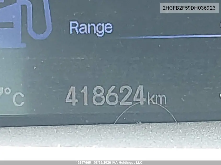 2013 HONDA CIVIC VIN 2HGFB2F59DH036923 — фото 16