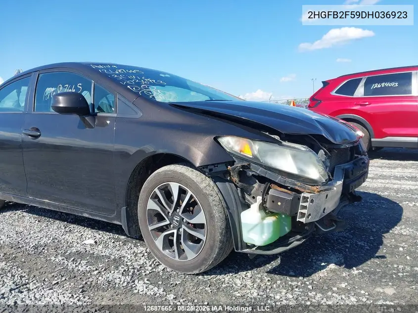 2013 HONDA CIVIC VIN 2HGFB2F59DH036923 — фото 19