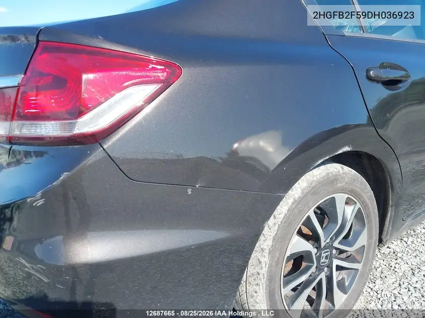 2013 HONDA CIVIC VIN 2HGFB2F59DH036923 — фото 21