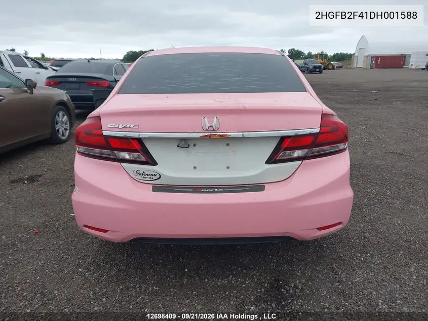 2013 HONDA CIVIC VIN 2HGFB2F41DH001588 — фото 16