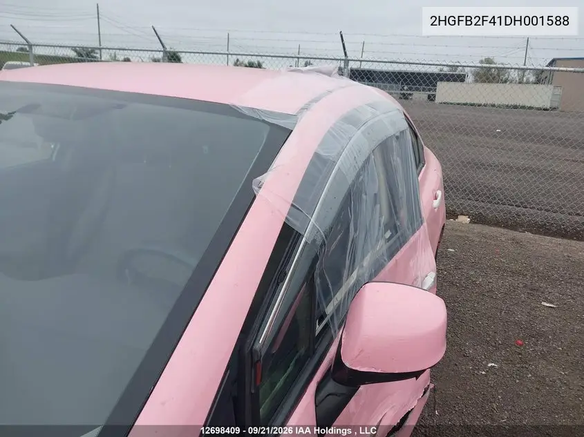 2013 HONDA CIVIC VIN 2HGFB2F41DH001588 — фото 19