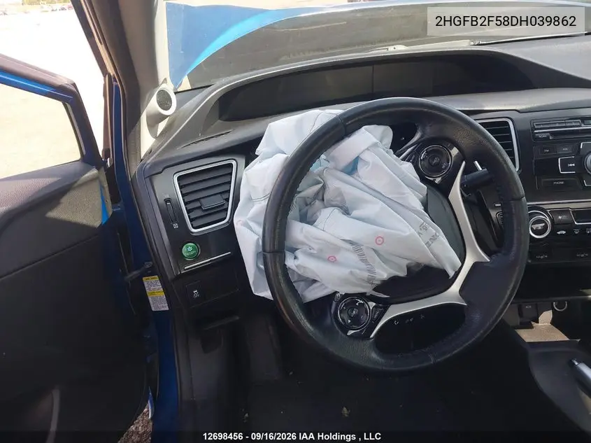 2013 HONDA CIVIC VIN 2HGFB2F58DH039862 — фото 16