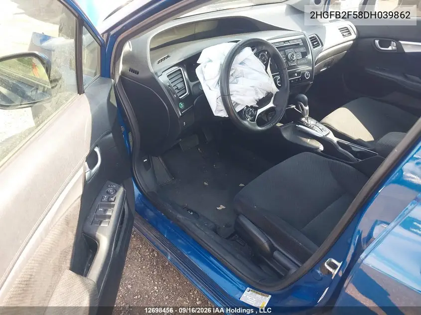 2013 HONDA CIVIC VIN 2HGFB2F58DH039862 — фото 17