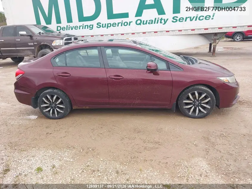 2013 HONDA CIVIC VIN 2HGFB2F77DH004733 — фото 12