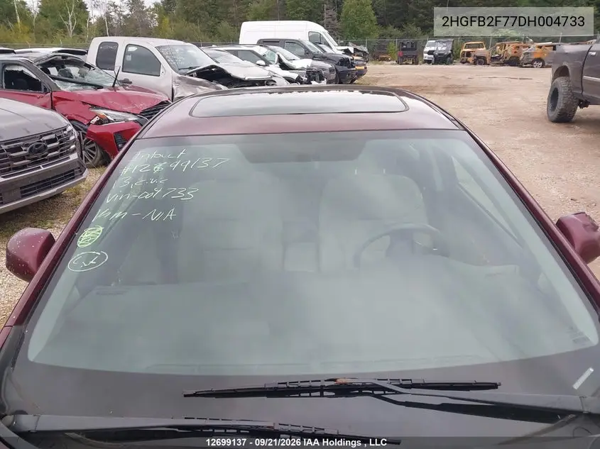 2013 HONDA CIVIC VIN 2HGFB2F77DH004733 — фото 16