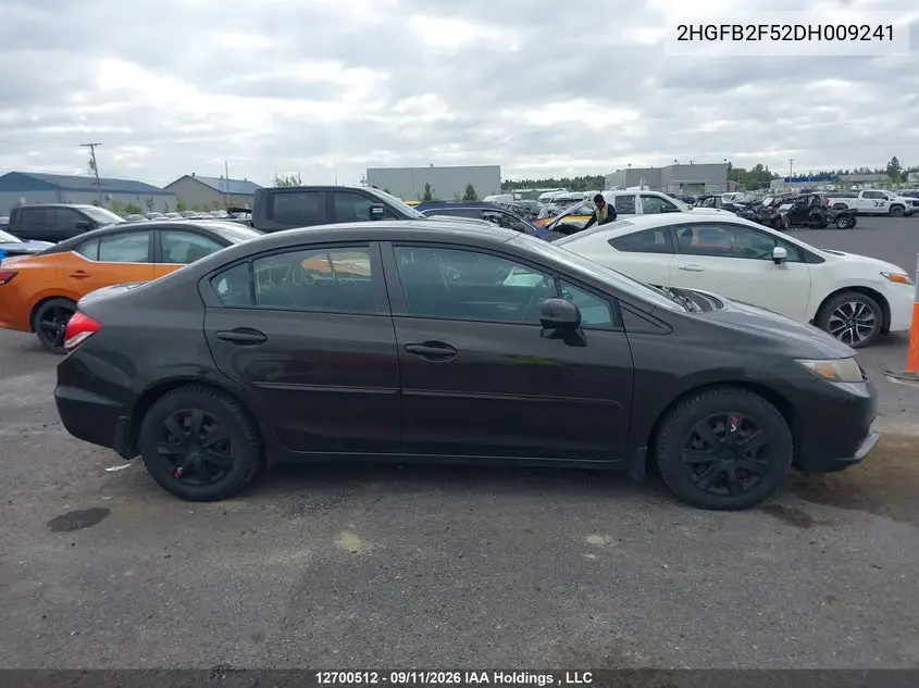 2013 HONDA CIVIC VIN 2HGFB2F52DH009241 — фото 13