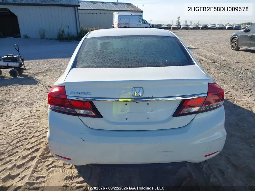 2013 HONDA CIVIC VIN 2HGFB2F58DH009678 — фото 16
