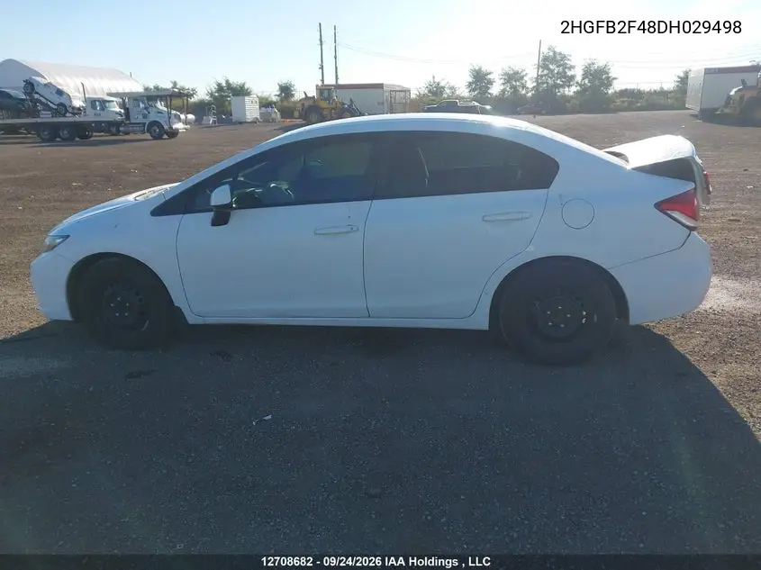 2013 HONDA CIVIC VIN 2HGFB2F48DH029498 — фото 14