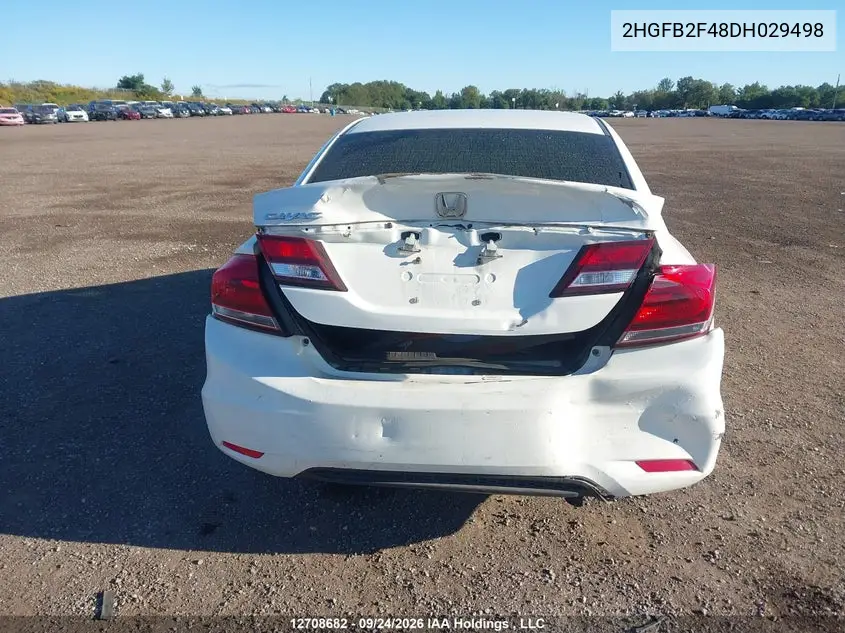 2013 HONDA CIVIC VIN 2HGFB2F48DH029498 — фото 16
