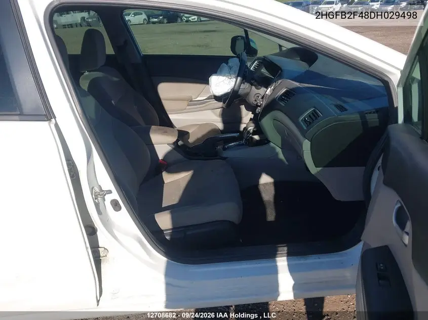2013 HONDA CIVIC VIN 2HGFB2F48DH029498 — фото 5