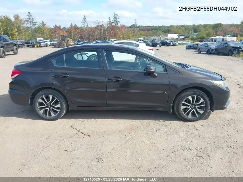 2013 HONDA CIVIC VIN 2HGFB2F58DH044902 — фото 13