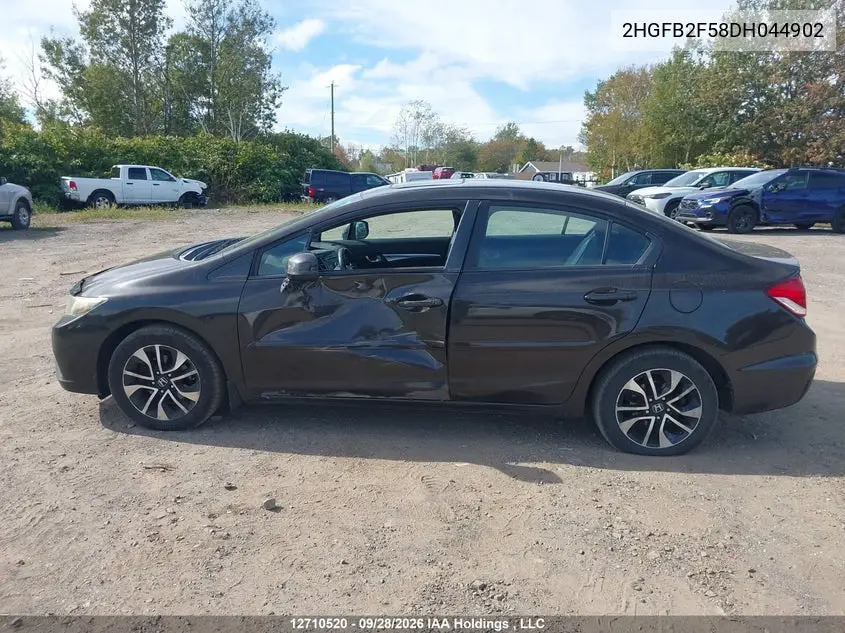 2013 HONDA CIVIC VIN 2HGFB2F58DH044902 — фото 14