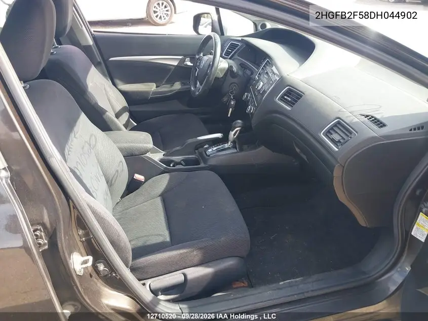 2013 HONDA CIVIC VIN 2HGFB2F58DH044902 — фото 5