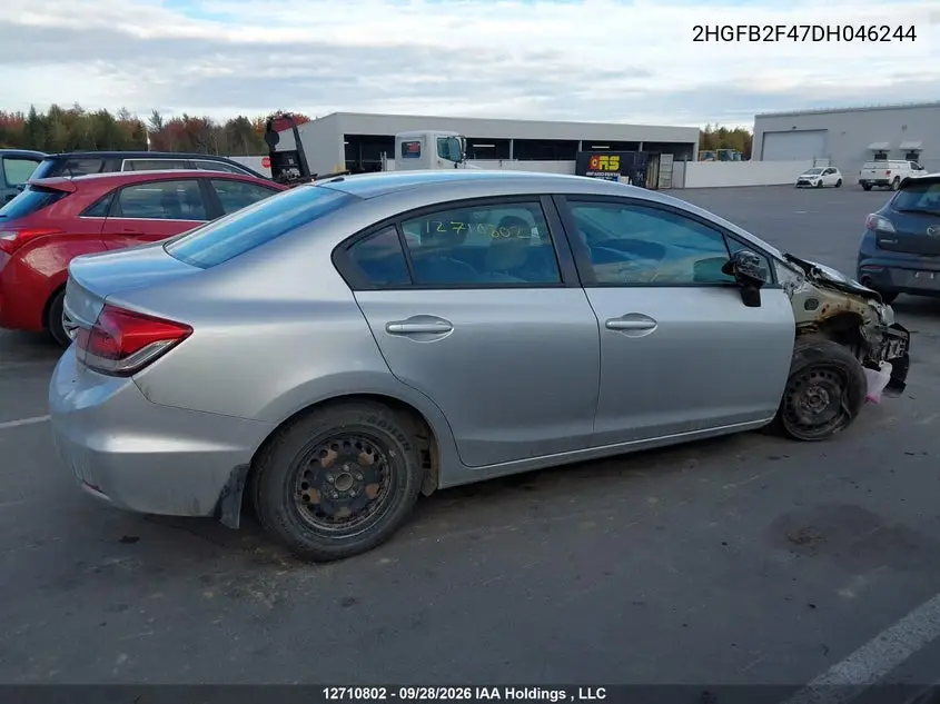 2013 HONDA CIVIC VIN 2HGFB2F47DH046244 — фото 12