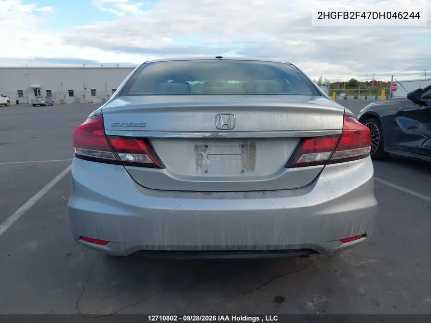 2013 HONDA CIVIC VIN 2HGFB2F47DH046244 — фото 15