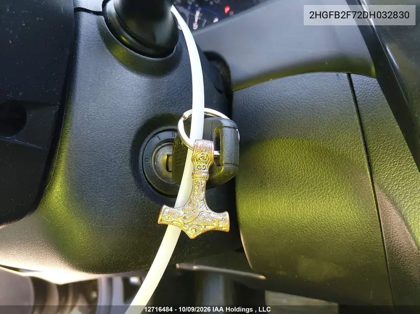 2013 HONDA CIVIC VIN 2HGFB2F72DH032830 — фото 11