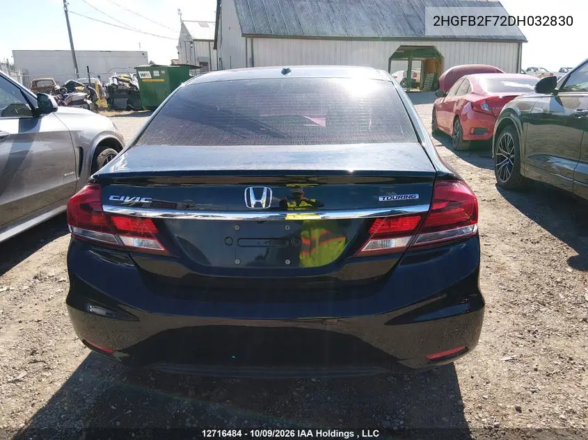 2013 HONDA CIVIC VIN 2HGFB2F72DH032830 — фото 16