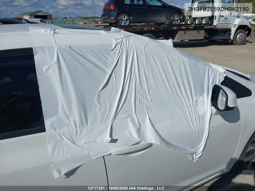 2013 HONDA CIVIC VIN 2HGFB2E59DH042190 — фото 18