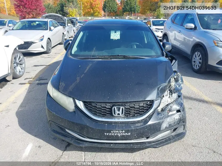 2013 HONDA CIVIC VIN 2HGFB2F54DH039633 — фото 13