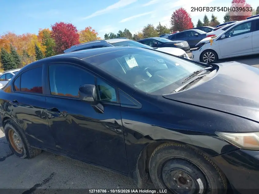 2013 HONDA CIVIC VIN 2HGFB2F54DH039633 — фото 14