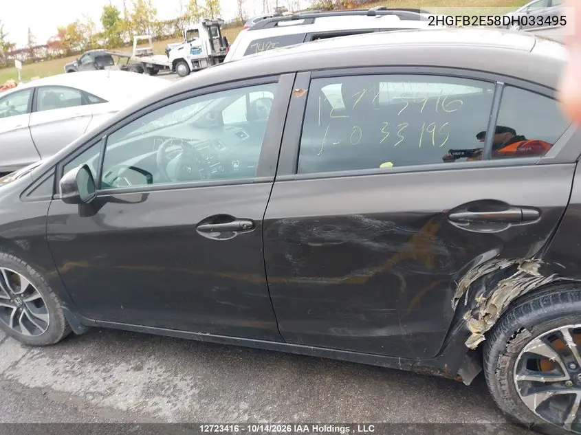 2013 HONDA CIVIC VIN 2HGFB2E58DH033495 — фото 14