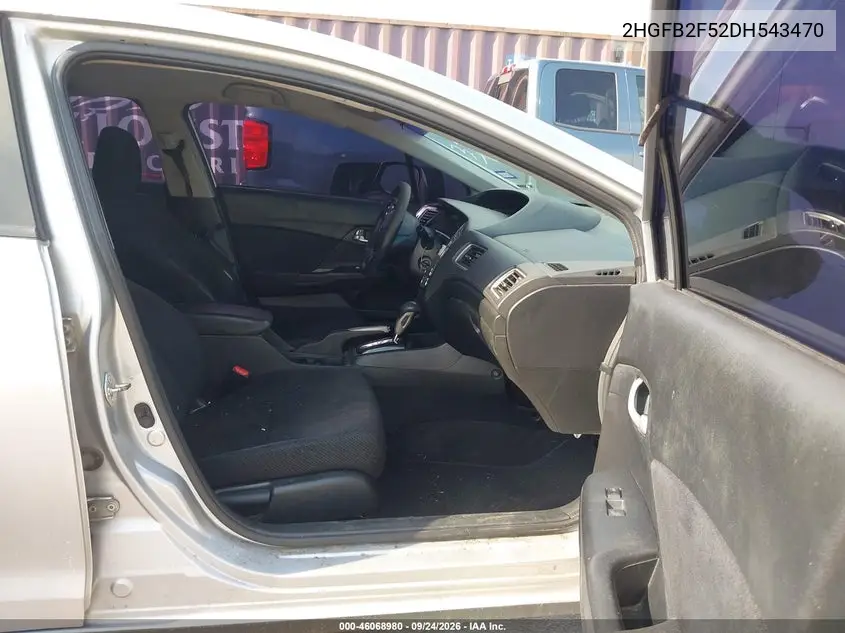 2013 HONDA CIVIC VIN 2HGFB2F52DH543470 — фото 5