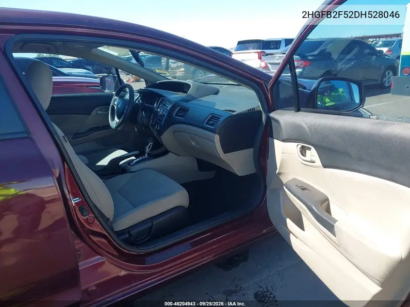 2013 HONDA CIVIC VIN 2HGFB2F52DH528046 — фото 5