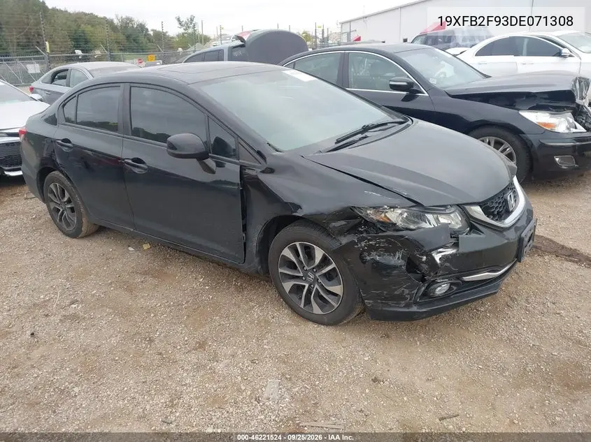 HONDA CIVIC 2013, VIN 19XFB2F93DE071308