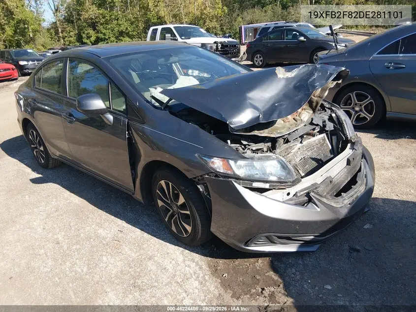 HONDA CIVIC 2013, VIN 19XFB2F82DE281101