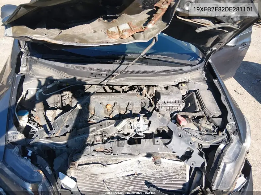 2013 HONDA CIVIC VIN 19XFB2F82DE281101 — фото 10