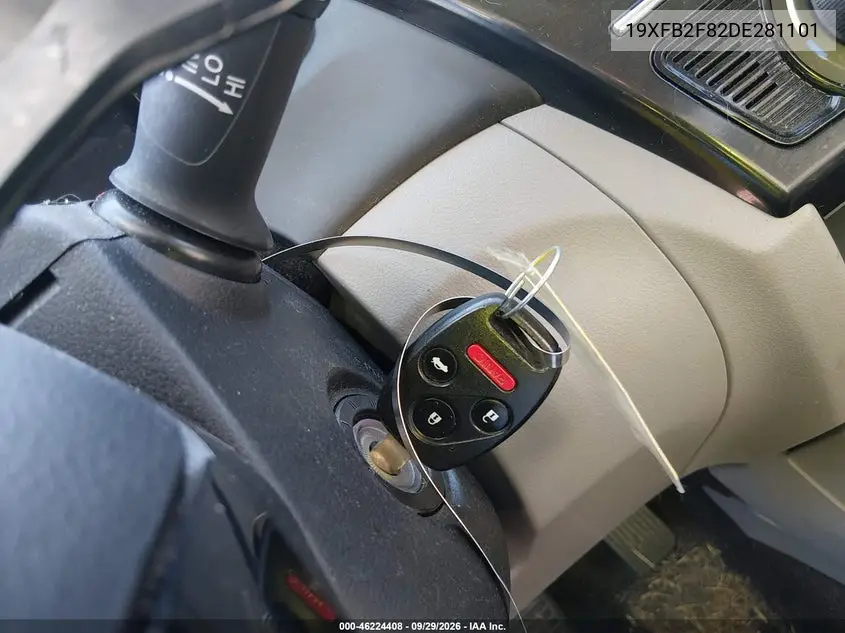 2013 HONDA CIVIC VIN 19XFB2F82DE281101 — фото 11