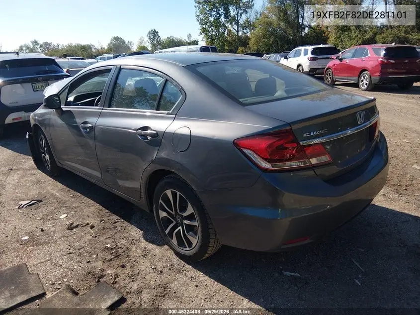 2013 HONDA CIVIC VIN 19XFB2F82DE281101 — фото 3