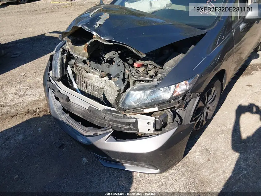 2013 HONDA CIVIC VIN 19XFB2F82DE281101 — фото 6