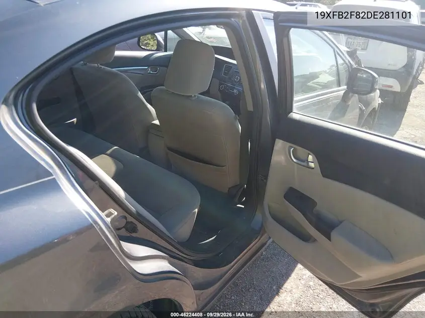 2013 HONDA CIVIC VIN 19XFB2F82DE281101 — фото 8