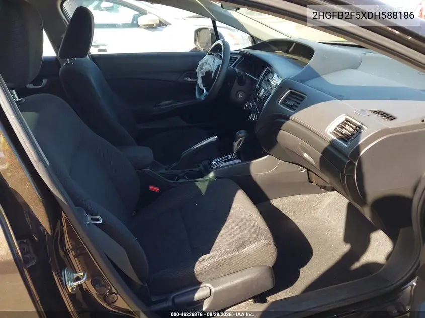 2013 HONDA CIVIC VIN 2HGFB2F5XDH588186 — фото 5