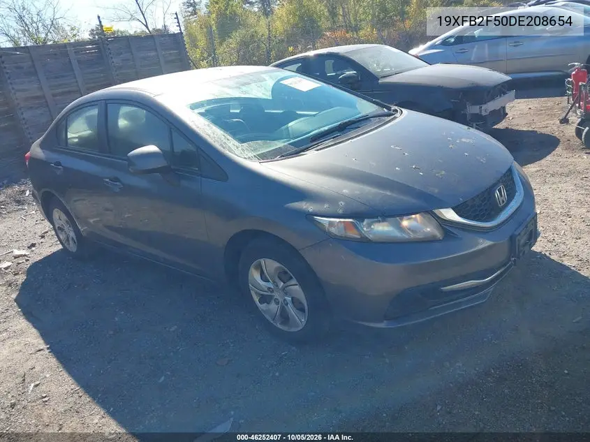 HONDA CIVIC 2013, VIN 19XFB2F50DE208654