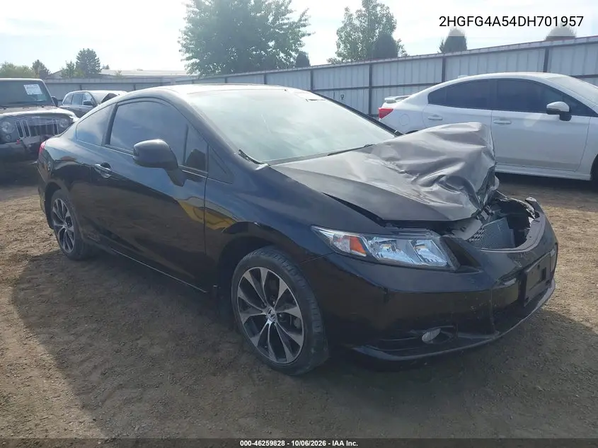 HONDA CIVIC 2013, VIN 2HGFG4A54DH701957