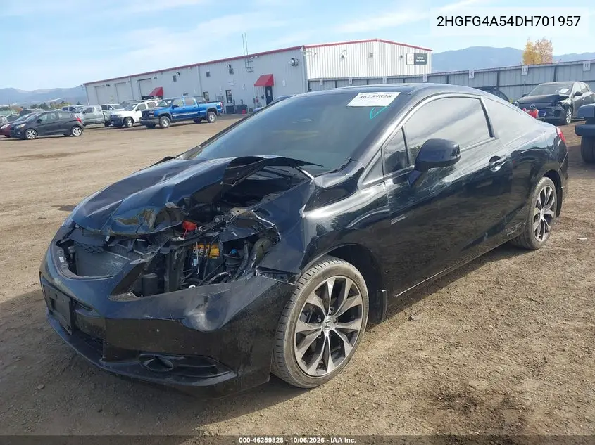 2013 HONDA CIVIC VIN 2HGFG4A54DH701957 — фото 2