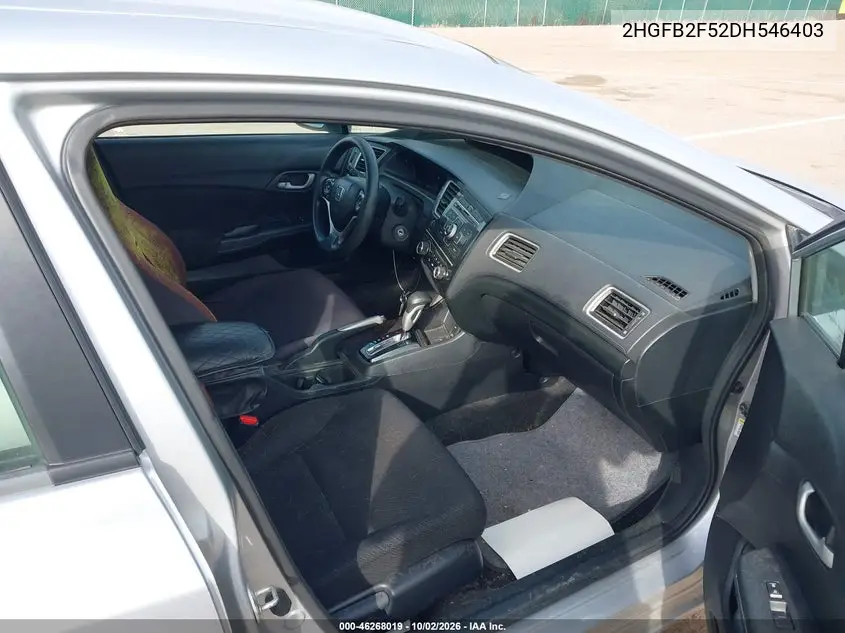2013 HONDA CIVIC VIN 2HGFB2F52DH546403 — фото 5
