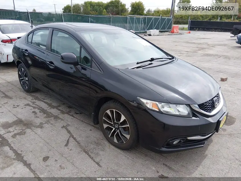 HONDA CIVIC 2013, VIN 19XFB2F94DE092667