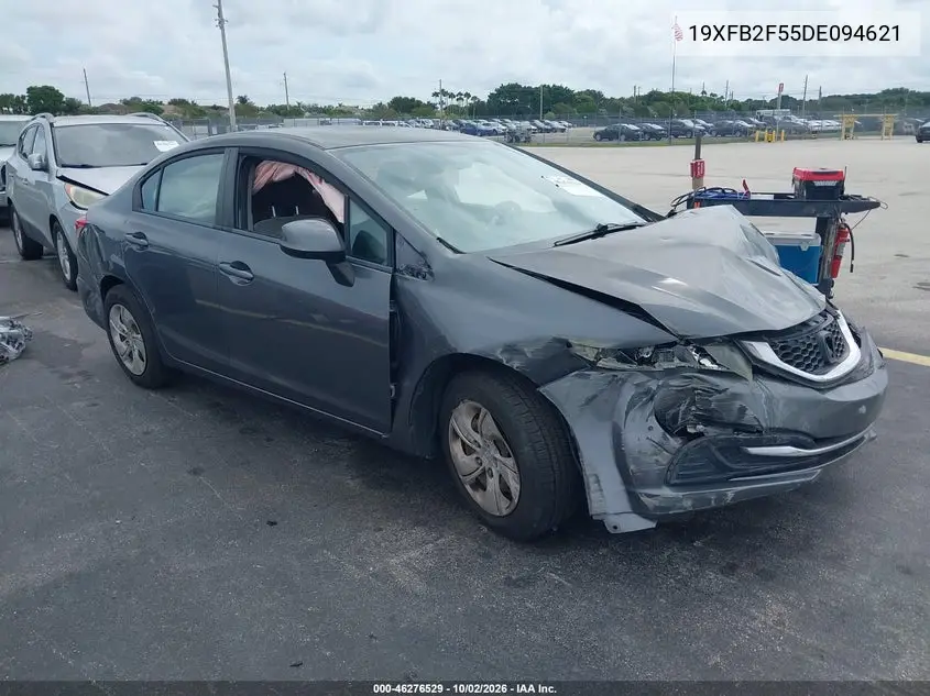 HONDA CIVIC 2013, VIN 19XFB2F55DE094621